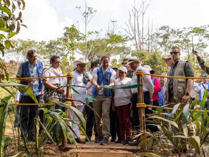In 2019, the Crown Prince visited a rainforest in Colombia. Colombia is one of the world’s most biodiverse countries. Over 9 000 plant and animal species are found only there and nowhere else. Photo: United Nations Association of Norway / Eivind Oskarson.